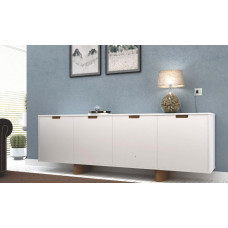 Balcão / Buffet 1,80 / 2,00 / 2,20 de Larg. para Sala de Jantar Ref: 2095 MDF Laqueado