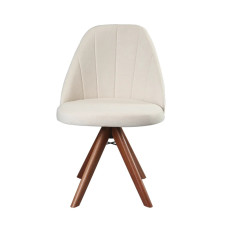 Cadeira Marina - Base Giratória  em Maciça Tecido Boucle