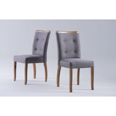 Cadeira REF. 52 Giovana Estofada - Madeira maciça de Jequitibá