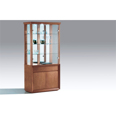 Cristaleira Priscila  REF. 904 cor Champagne com Luminária