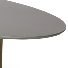 Mesa de Jantar Amada Oval  2,00 x 1,10 Tampo Madeirado