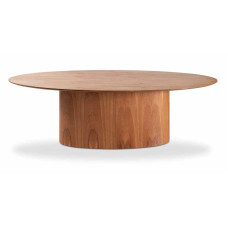 Mesa de Jantar Amanda Oval  1,60 x 1,00 Tampo Madeirado