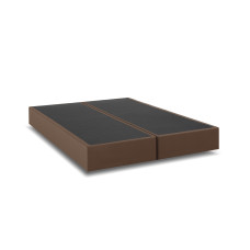 Cama Box + Colchão Casal de Molas Ensacadas Ametista CMP101 Marrom 158X198X36CM SE Marrom