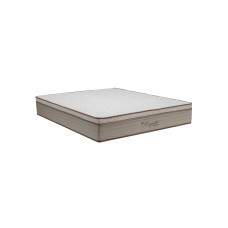 Cama Box + Colchão Queem Molas Ensacadas Bio Magnetic Euro Pillow 1,58x1,98x30 Linho