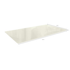 Tampo Retangular 1,60 x 0,90 Off White