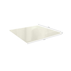 Tampo Quadrado 105 x 105 cm Off White