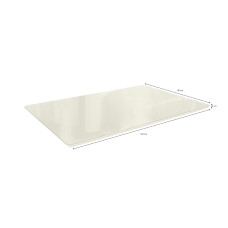 Tampo Retangular 1,20 x 0,80 Off White