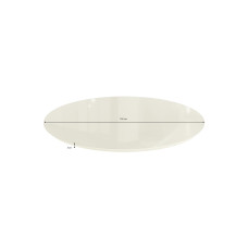 Tampo Redondo 105 cm Diâmetro Off White
