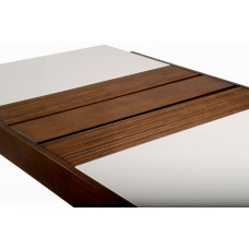 Mesa Extensível Beta 1,20 Fechada, 1,60 Aberta Vidro Off White
