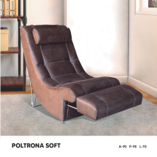 Poltrona Reclinável SOFT 2 posições com Apoio para os Pés